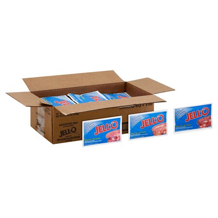 Jell-O Jell-O Sugar Free Gelatin Assorted Red 2.75 oz., PK18 00043000843116